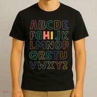 Funny Pre K Kindergarten Hi Alphabet Back To School Teachers T-Shirt thumb 3