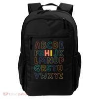 Funny Pre K Kindergarten Hi Alphabet Back To School Teachers Backpack thumb 0