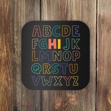 Funny Pre K Kindergarten Hi Alphabet Back To School Teachers Coaster