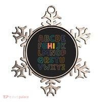 Funny Pre K Kindergarten Hi Alphabet Back To School Teachers Ornament thumb 0