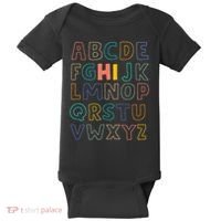 Funny Pre K Kindergarten Hi Alphabet Back To School Teachers Baby Bodysuit thumb 0