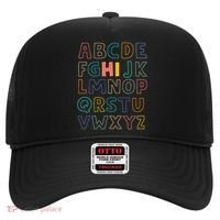 Funny Pre K Kindergarten Hi Alphabet Back To School Teachers Hat thumb 0