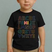 Funny Pre K Kindergarten Hi Alphabet Back To School Teachers Toddler T-Shirt thumb 2