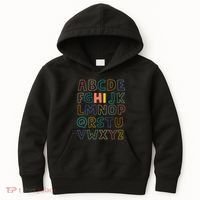 Funny Pre K Kindergarten Hi Alphabet Back To School Teachers Kids Hoodie thumb 0