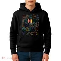 Funny Pre K Kindergarten Hi Alphabet Back To School Teachers Kids Hoodie thumb 4