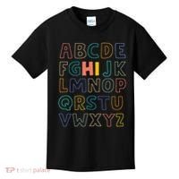 Funny Pre K Kindergarten Hi Alphabet Back To School Teachers Kids T-Shirt thumb 0