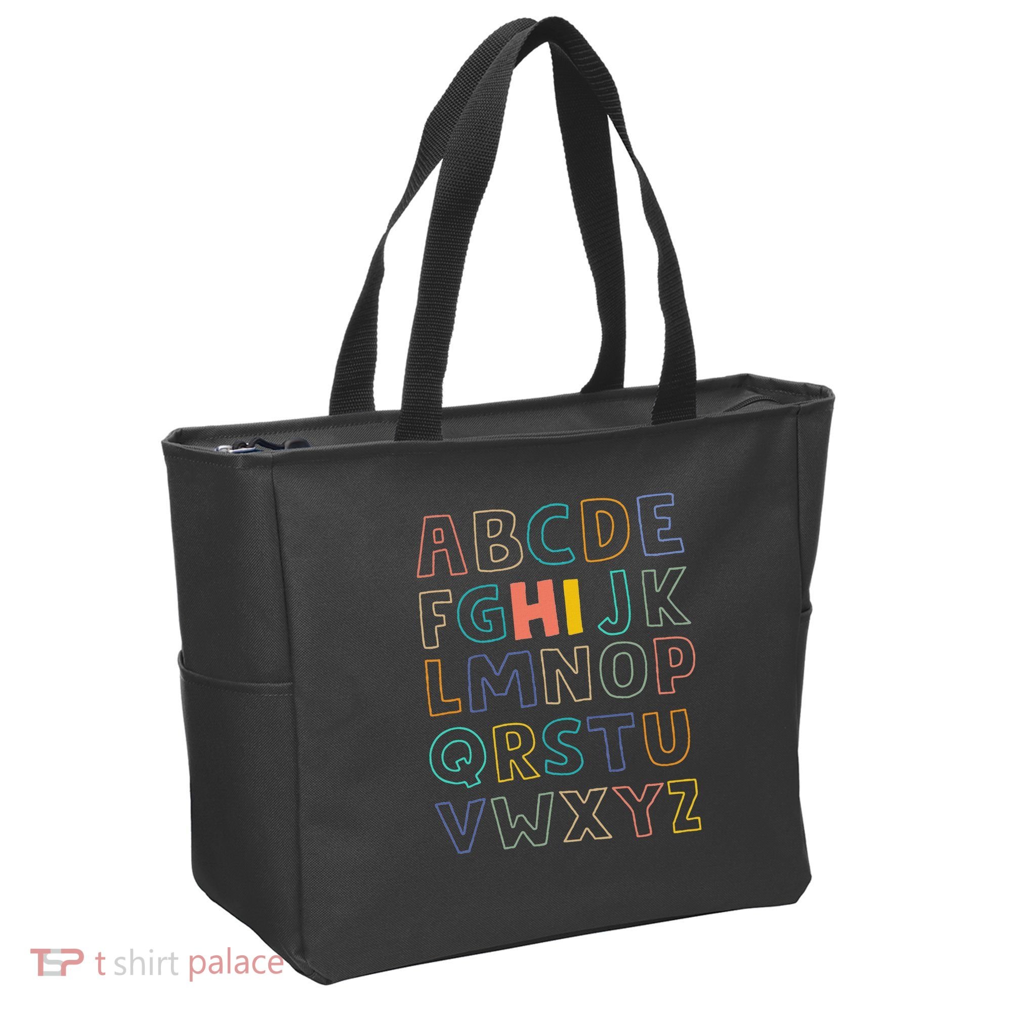 Funny Pre K Kindergarten Hi Alphabet Back To School Teachers Tote Bag