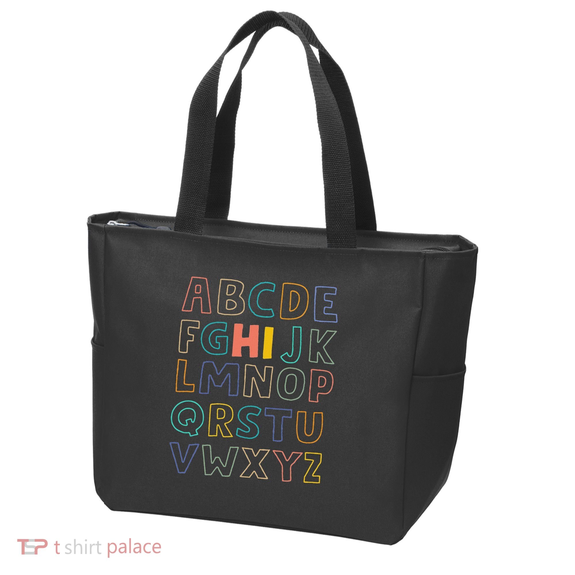 Funny Pre K Kindergarten Hi Alphabet Back To School Teachers Tote Bag