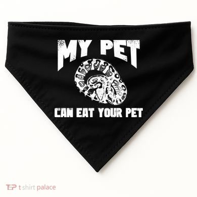 Funny Pet Love Ball Python Gift Funny Gift Snake Lovers Gift USA-Made Doggie Bandana