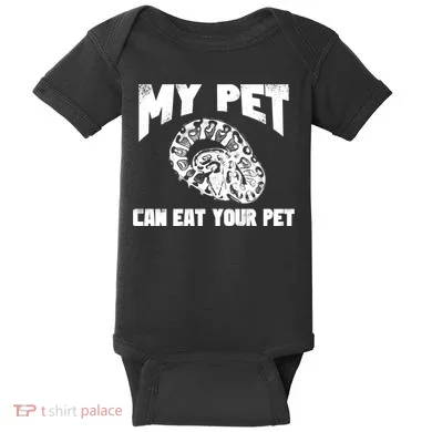 Funny Pet Love Ball Python Gift Funny Gift Snake Lovers Gift Baby Bodysuit