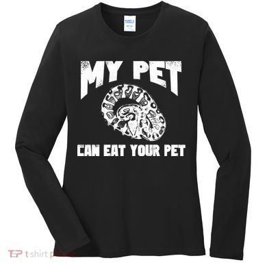 Funny Pet Love Ball Python Gift Funny Gift Snake Lovers Gift Women's Long Sleeve Shirt