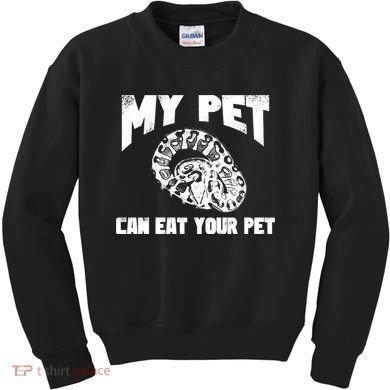 Funny Pet Love Ball Python Gift Funny Gift Snake Lovers Gift Kids Sweatshirt