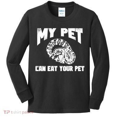 Funny Pet Love Ball Python Gift Funny Gift Snake Lovers Gift Kids Long Sleeve Shirt