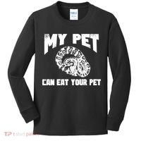 Funny Pet Love Ball Python Gift Funny Gift Snake Lovers Gift Kids Long Sleeve Shirt thumb 0