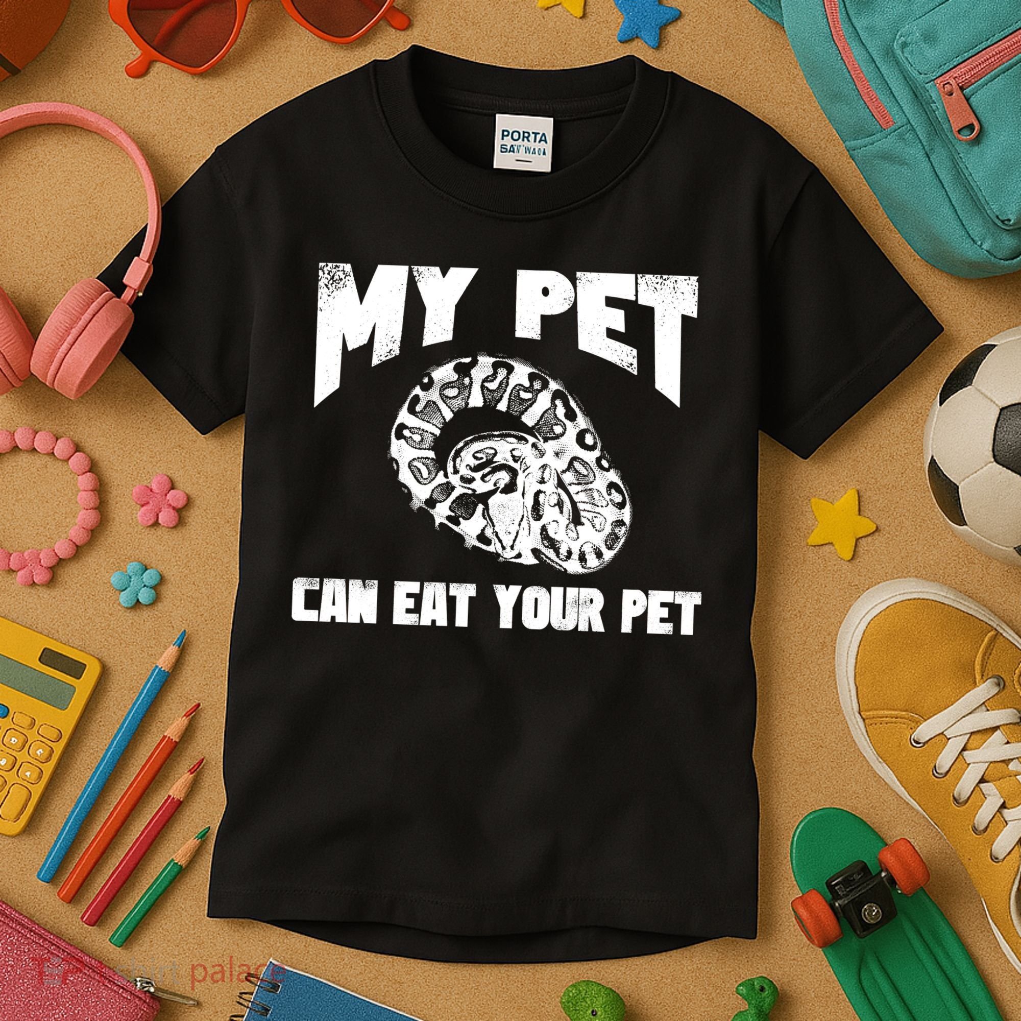 Funny Pet Love Ball Python Gift Funny Gift Snake Lovers Gift Kids T-Shirt