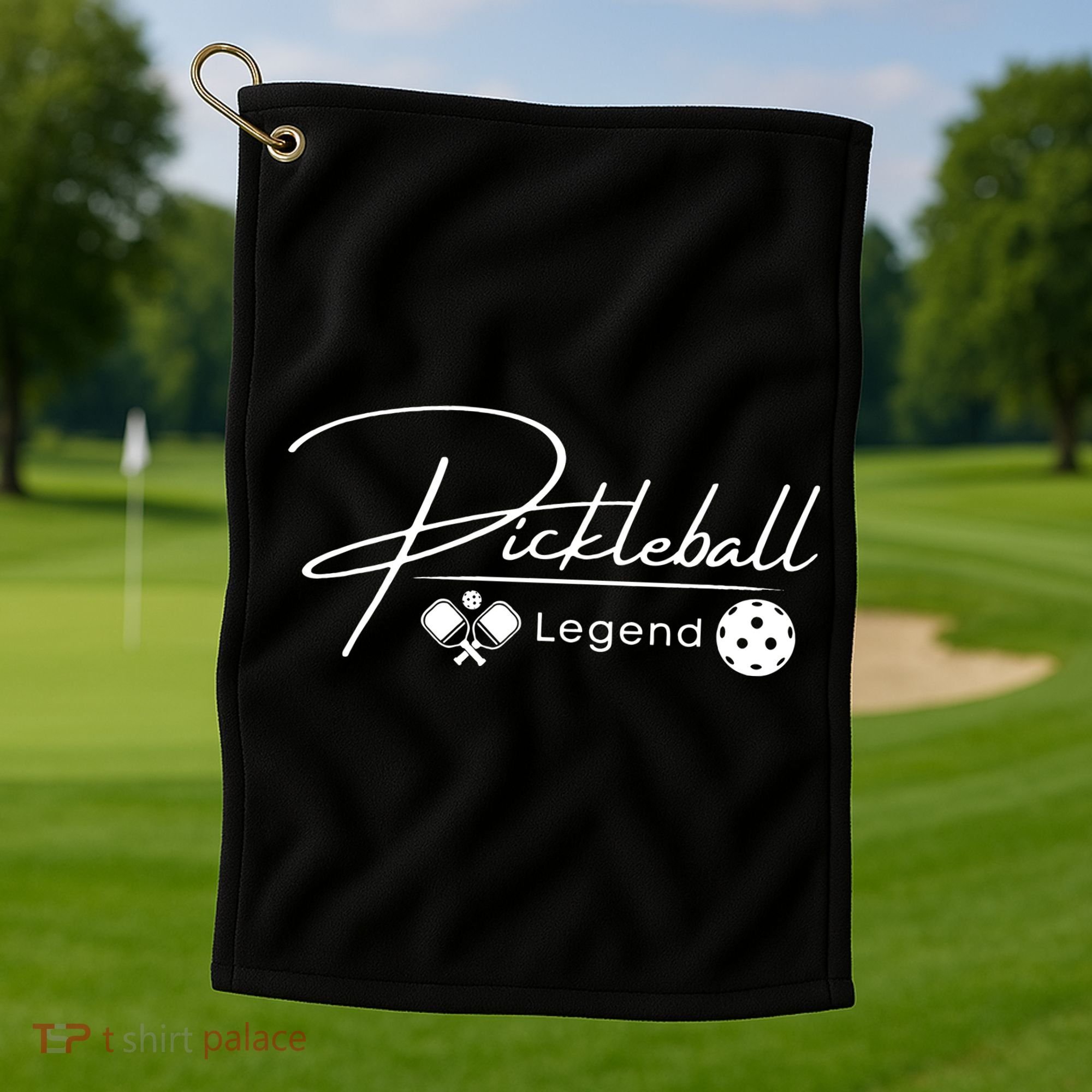 Funny Pickleball Legend Player Golf Towel