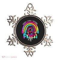 Funny Para Life Teacher Rainbow Tie Dye First Day Of School Ornament thumb 0