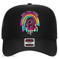 Funny Para Life Teacher Rainbow Tie Dye First Day Of School Hat thumb 0