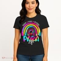 Funny Para Life Teacher Rainbow Tie Dye First Day Of School Women's T-Shirt thumb 4