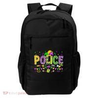 Funny Police Lover Mardi Gras Carnival Party Cool Gift Backpack thumb 0