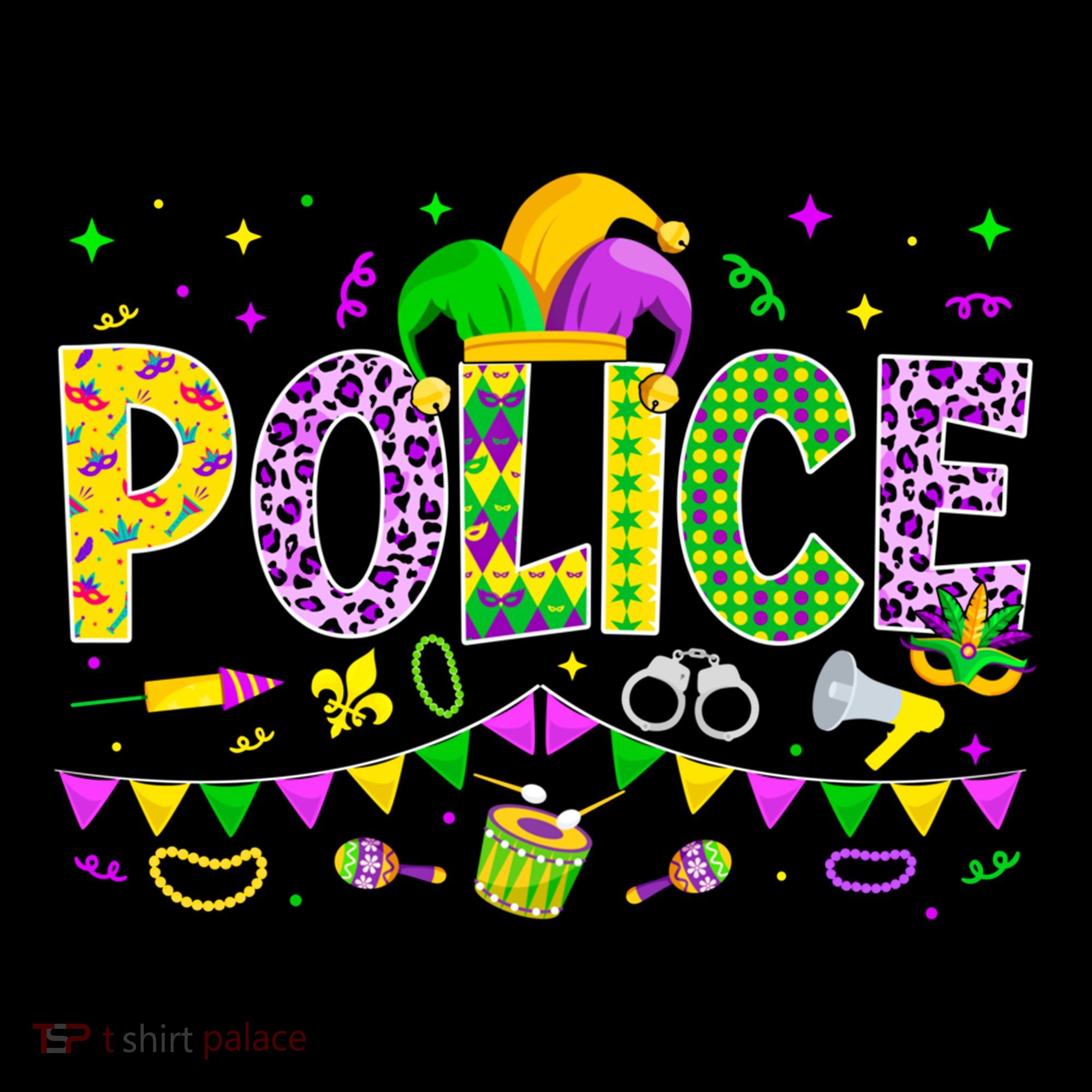 Funny Police Lover Mardi Gras Carnival Party Cool Gift Coffee Mug