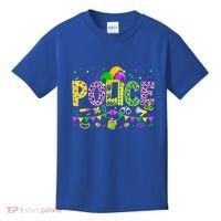 Funny Police Lover Mardi Gras Carnival Party Cool Gift Kids T-Shirt thumb 0