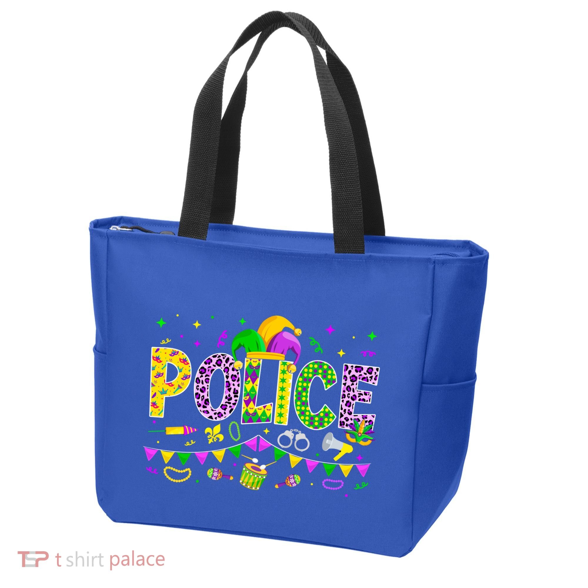 Funny Police Lover Mardi Gras Carnival Party Cool Gift Tote Bag
