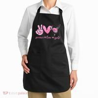 Funny Peace Love Golf Player Sport Lovers Apron thumb 2