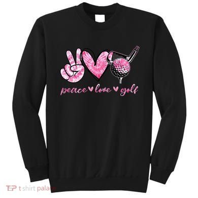 Funny Peace Love Golf Player Sport Lovers Sweatshirt