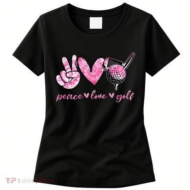 Funny Peace Love Golf Player Sport Lovers Women's T-Shirt