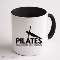 Funny Pilates Like A Sport Only Harder Great Gift Coffee Mug thumb 1