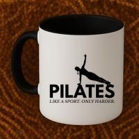 Funny Pilates Like A Sport Only Harder Great Gift Coffee Mug thumb 2
