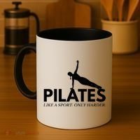 Funny Pilates Like A Sport Only Harder Great Gift Coffee Mug thumb 4