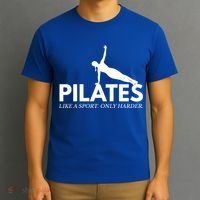 Funny Pilates Like A Sport Only Harder Great Gift T-Shirt thumb 3