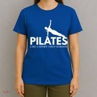 Funny Pilates Like A Sport Only Harder Great Gift T-Shirt thumb 4