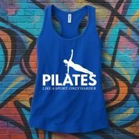 Funny Pilates Like A Sport Only Harder Great Gift Women's Tank Top thumb 3