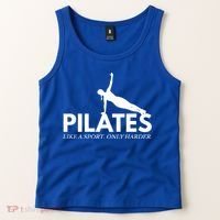 Funny Pilates Like A Sport Only Harder Great Gift Tank Top thumb 2