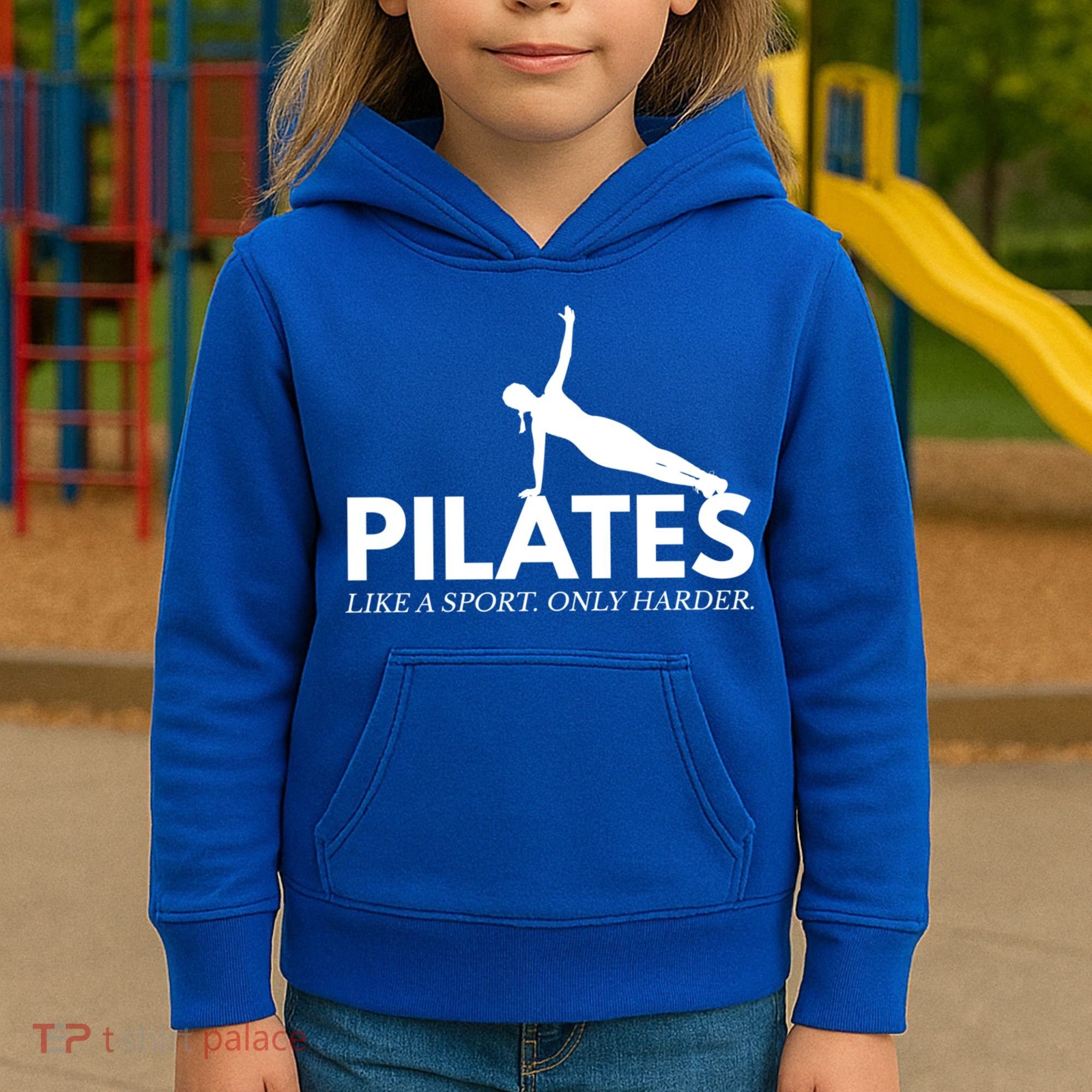 Funny Pilates Like A Sport Only Harder Great Gift Kids Hoodie