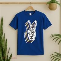 Faith Peace Love Joy Hope Ukrainian Ukraine Colors T-Shirt thumb 2