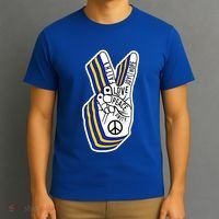 Faith Peace Love Joy Hope Ukrainian Ukraine Colors T-Shirt thumb 3