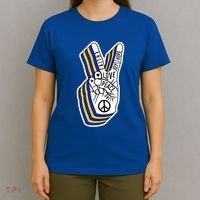 Faith Peace Love Joy Hope Ukrainian Ukraine Colors T-Shirt thumb 4