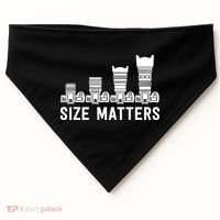 Funny Photography Lens Size Matters USA-Made Doggie Bandana thumb 0