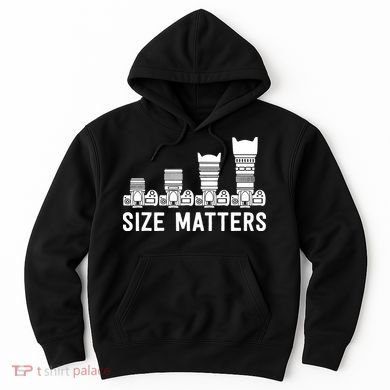Funny Photography Lens Size Matters Hoodie