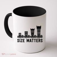 Funny Photography Lens Size Matters Coffee Mug thumb 0