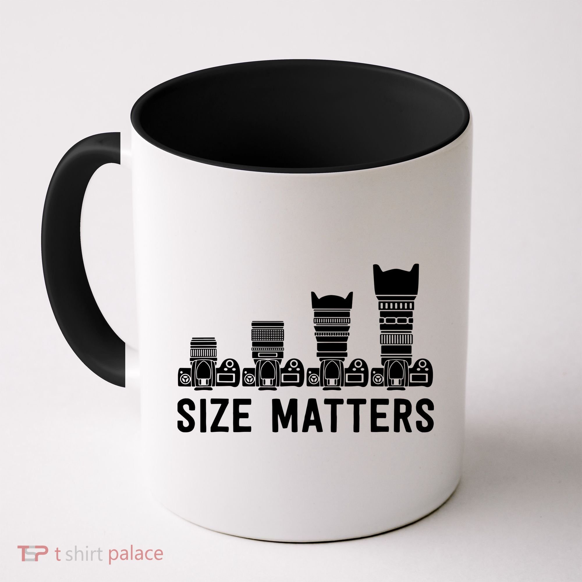 Funny Photography Lens Size Matters Coffee Mug