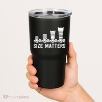 Funny Photography Lens Size Matters Tumbler thumb 2