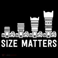 Funny Photography Lens Size Matters Ornament thumb 1