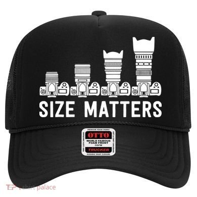 Funny Photography Lens Size Matters Hat