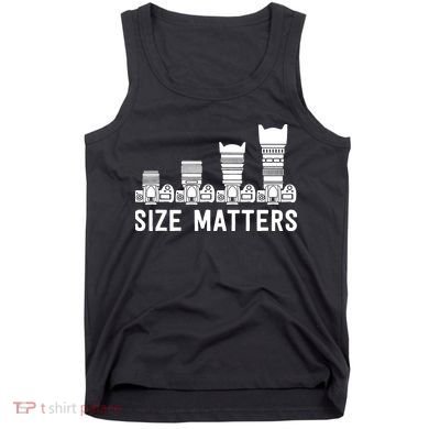 Funny Photography Lens Size Matters Tank Top