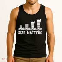 Funny Photography Lens Size Matters Tank Top thumb 3